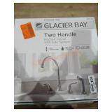 Glacier Bay Two Handle Kitchen Faucet with Side