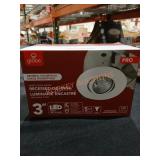 White Finish Swivel Recessed Lighting