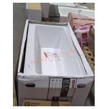 Delta 60" x 30" Bathtub, Right Drain, White