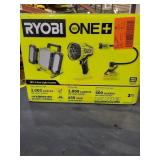 RYOBI 18V 3 Tool Light Combo