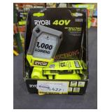 Ryobi 40v Work Light, (Grade: B+), Tool Only