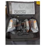 Ridgid 18V 4.0Ah Batteries and Charger