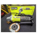 Ryobi Angle Grinder, (Grade: B-), Missing Parts