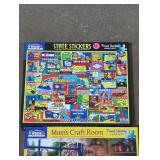 5 puzzles lot.