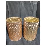 Matching Large Gold Colored Vase - Qty 2