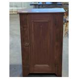 vintage Dutch-style single-door wooden cabinet.