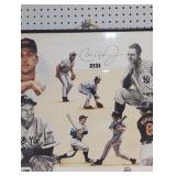 The Tufton group framed baseball drawing.