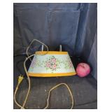 Vintage floral reading lamp.