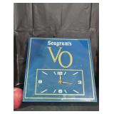 Vintage seagram's wall clock.