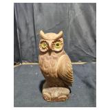 Wooden Owl Statue