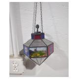 Philadelphia Phillies stained glass lantern.