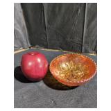 Marigold Glass Dish Lot - Qty 3