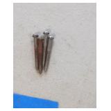 4 wood screws for American flyer trains set.