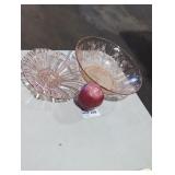 Vintage pink depression glass bowls lot.