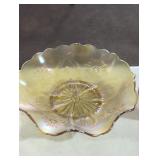 vintage marigold carnival glass.