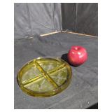 Yellow Divided Dish