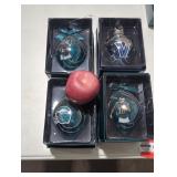 Eagles Christmas ornaments lot.