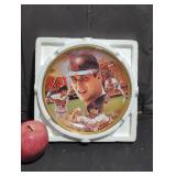 Baseball record breakers collectible plate.