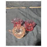Pink Glass Lot - Qty 3