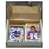 Sports magazines box lot.