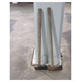 Pair of vintage mallets.