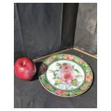 Hand Painted Dish and Collectable Plate
