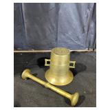 Vintage Brass Mortar and Pestle