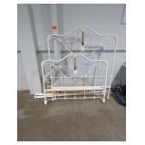 Full size metal bed frame.