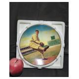 Legends of baseball collectible plate.