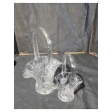Glass Brides Baskets - Qty 2