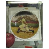 Legends of baseball collectible plate.