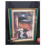 Framed Cal Ripken, JR picture. 16in W by 20in H.
