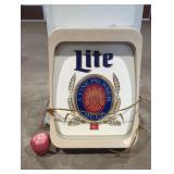 vintage 1970s Miller Lite lighted bar sign.