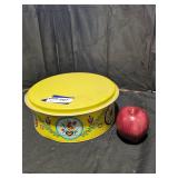 Yellow Vintage Storage Tin