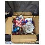 Misc. Olympic trinkets box lot.