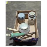 collection of vintage items including