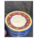 Pier 1 hand painted ceramic dish set.