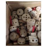 Vintage Wooden Tinkertoy Construction Pieces