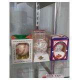 2 signed MLB baseballs & World series baseball.