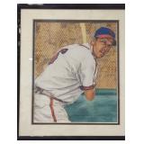 Framed collectible features Stan Musial.