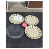 4 princess house plates.