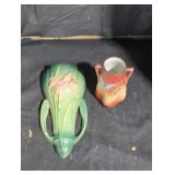 Wall decor and porcelain hand painted vase.