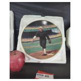The Legends of baseball collectible plate.