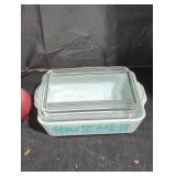 Pyrex casserole dish.