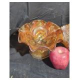 Carnival glass lot.