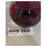 Marron glass vase.