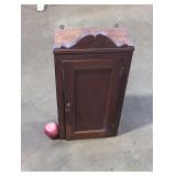 Vintage mountable wall cabinet with mirror.