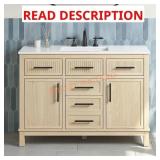 (Damaged Vanity Top) Glacier Bay Riley 48" Freest