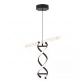 DNA 13W 1-Light Black LED Pendant