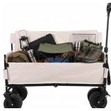 661Lbs Collapsible Wagon, Beige